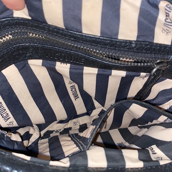 Pour La Victoire Genuine Pebbled Leather Saddle Crossbody Purse Bag - Picture 5 of 5